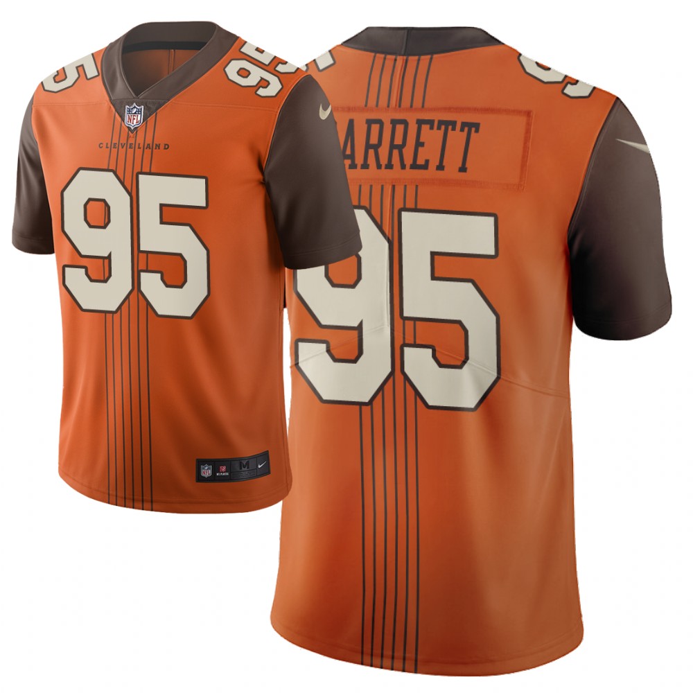 Men Nike NFL Cleveland Browns 95 myles garrett browns Limited city edition brown jersey